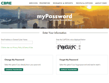 Tablet Screenshot of mypassword.cbre.com