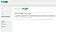 Desktop Screenshot of projectinsight.cbre.com