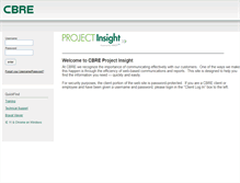 Tablet Screenshot of projectinsight.cbre.com