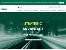Tablet Screenshot of annualreport.cbre.com